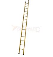 Model No. F1410 Fibreglass Single Ladder Round Step for Electrical, Home and Industrial Access Use, Professional Insulated Ladder for Maintenance, Repair, Storage and Working Tasks 